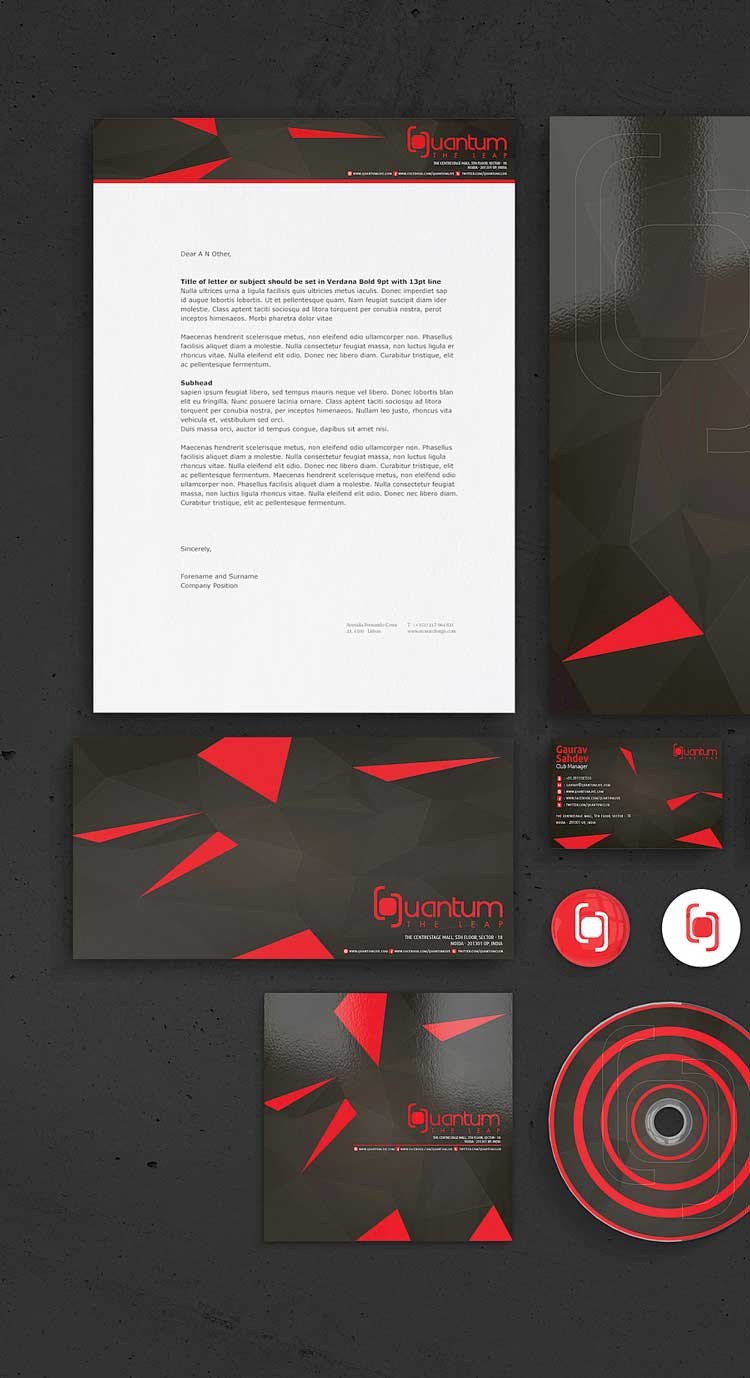 Quantum the leap branding品牌VI設(shè)計(jì)作品
