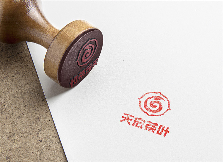 天宏茶葉標(biāo)志設(shè)計,上海茶葉類標(biāo)志設(shè)計說明,上海茶葉類標(biāo)志案例